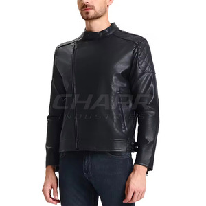 Diseño clásico con material duradero y acabado de primera calidad para uso casual, chaqueta de cuero para hombre para invierno. - Product Image 2