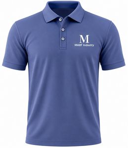 Camiseta Azul para Hombre, Manga Corta, Logotipo Impreso Digital, Jersey Informal, Secado Rápido, Transpirable, Diseño Frontal, Corte Regular - Product Image 1