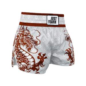 Pantalones Cortos de Muay Thai para Hombre, Estampado de Cobra Satinado, Cintura Elástica, para Entrenamiento de Gimnasio, Kickboxing, Ligeros, Coloridos - Product Image 4