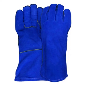 Guantes de Soldador de Cuero Vacuno Rojo, Reflectantes, de Seguridad Industrial, Resistentes, Anti-Calor y Chispas - Product Image 6