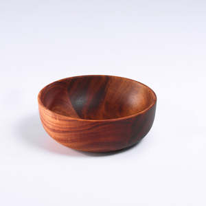 Bol de service en bois artisanal TerraLuxe, vaisselle artisanale naturelle unique pour cuisine moderne, salle à manger et décoration élégante de la maison - Product Image 4