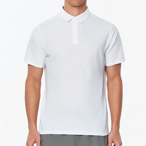 Lightweight Breathable Sports T shirts with Collar Custom Brand Label & <b>Tag</b> Three Button Half Sleeve Golf Tees Bulk Spandex Polo - Product Image 1