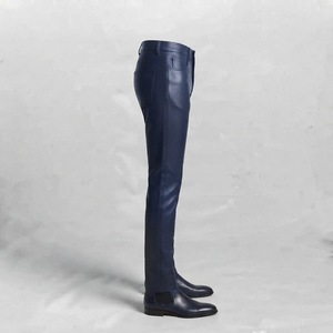 Brown Solid High Waist PU Leather Pants Pleated <b>Trousers</b> Belted Straight Leg Casual Office <b>Winter</b> <b>Women</b> - Product Image 4