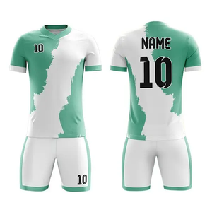 ชุดฟุตบอลมืออาชีพ เสื้อยืดคอกลมแบบซับลิเมชั่น พร้อมเสื้อเจอร์ซีย์ฟุตบอล พิมพ์โลโก้ตามสั่ง ชุดกีฬาฟุตบอล - Product Image 3