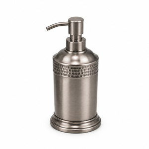 Hammered Copper Bathroom Liquid <b>Soap</b> Dispenser With Floral 3D Branch Detail Antique Bronze <b>Refillable</b> <b>Hand</b> Lotion Pump Bottle - Product Image 4