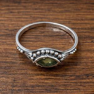 Peridot 925 Sterling Silver Ring Vintage Green Gemstone light weight Ring Women Jewelry Handmade Wholesale Supplier - Product Image 1