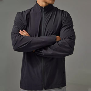 Chaqueta Deportiva Delgada Personalizada al por Mayor 2026 para Hombre, Chaqueta de Entrenamiento con Cierre de Alta Calidad para Gimnasio, Ropa Deportiva OEM - Product Image 1