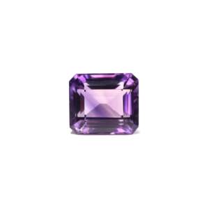 Loose Amethyst Gemstone 12.75 Carat Emerald Cut for Fine Jewelry - Product Image 1