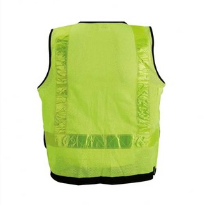Gilet de sécurité réfléchissant haute visibilité 100% polyester pour les agents de chantier, les agents routiers, la sécurité, gilet de travail réfléchissant pour hommes avec logo - Product Image 2