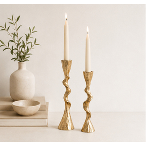 Wholesale Modern Style Wavy Gold Taper Candle <b>Holder</b> Set <b>Candlestick</b> <b>Holders</b> for Modern Home Decor And Wedding Centerpieces - Product Image 6