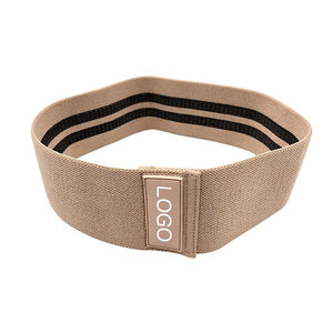 En gros, Bande de résistance élastique en latex marron nude pour fitness, exercices des fessiers, hanches et cuisses, type Hip Circle Thigh Master - Product Image 3