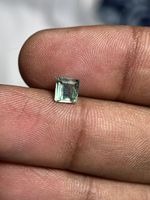 Kyanite de couleur menthe naturelle, pierre précieuse carrée facettée d'Afrique pour la fabrication de bijoux