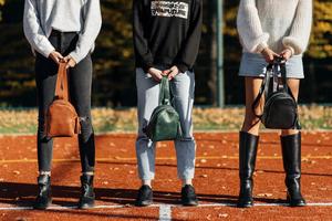 Luxury OEM Custom Genuine Leather Backpack Factory Wholesale Luggage <b>Bags</b> & Cases Leather Ladies <b>School</b> <b>Bags</b> LSBP-0116 - Product Image 3