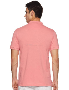 Polo de golf pour homme en coton 100% de qualité supérieure, manches courtes, avec logo personnalisé, col classique, design décontracté - Product Image 3