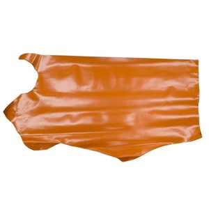 Classic Cowhide Patent <b>Leather</b> Fabric Material For Making Shoes Wallets Handbags Fine Orange Color Premium Crafting Collections - Product Image 2
