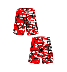 Custom <b>Red</b> White and Black Scratched Basketball <b>Shorts</b> <b>Men</b> Breathable Mesh Athletic <b>Shorts</b> Summer Sportwear With Logo Wholesale - Product Image 1