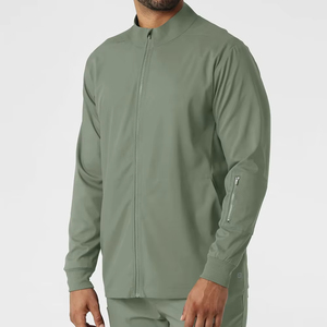 Blouse médicale personnalisée unisexe à manches longues avec fermeture éclair pour infirmiers et personnel hospitalier - Product Image 5
