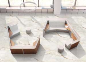 กระเบื้องพอร์ซเลนเคลือบเงาหรูหรา ดีไซน์เนอร์ ขนาด 800x1600 1200x1800 750x1500 มม. กระเบื้องแผ่นใหญ่ สำหรับวิลล่า โรงแรม และสำนักงาน - Product Image 2