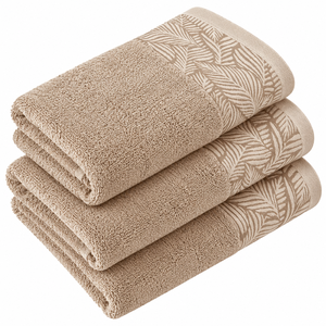 Toalla de Baño Jacquard Suave y Absorbente, Paño de Lavado Facial con Bloques de Color y Rayas, Toallita Pequeña de Algodón para Spa en Casa - Product Image 3