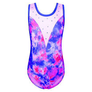 Vente flash - Justaucorps de gymnastique pour enfants avec design personnalisé par sublimation, justaucorps de danse pour filles, unique, attrayant et scintillant, pour compétitions - Product Image 5
