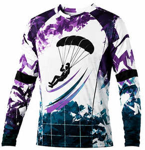 Maillot de cyclisme personnalisé à manches longues pour VTT, respirant, séchage rapide, imprimé, vêtements de sport - Product Image 2