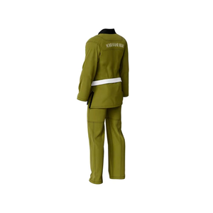 Kimono de Jiu Jitsu Personalizado Verde, Uniforme de Artes Marciales para Adultos Unisex, Traje de Entrenamiento de Karate BJJ Premium, Poliéster/Algodón - Product Image 2