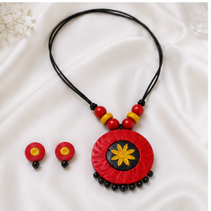 Conjunto de Collar con Colgante de Coco Redondo, Estilo Rasta Rastafari, Joyería Artística Unisex - Product Image 4