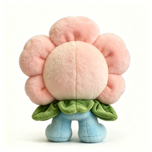 Peluche de flor rosa, Lindo peluche de flor, Peluche de flor Kawaii, Peluche de margarita, Peluche de flor sonriente - Product Image 2