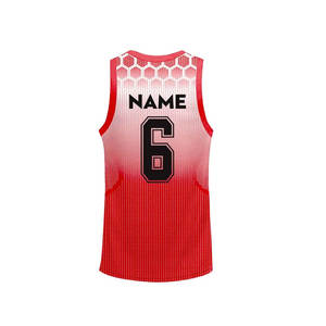 Uniforme de baloncesto personalizado con estampado para equipos escolares y académicos, camiseta de baloncesto sin mangas de ajuste cómodo. - Product Image 3