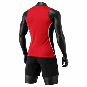 Conjunto Deportivo sin Mangas para Hombre, Uniforme para Correr, Secado Rápido, Poliéster, Gimnasio, Fitness, Entrenamiento, Camiseta sin Mangas y Pantalones Cortos - Product Image 2
