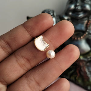 Anillo de Perlas de Agua Dulce Ajustable, Chapado en Oro, Talla Única, Anillo de Perlas de Agua Dulce Redimensionable, Fabricante Mayorista - Product Image 3