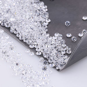Diamants synthétiques certifiés de laboratoire, taille brillant, couleur D, clarté VVS2/VS1, 0,75-0,80 carats, pour la fabrication de bijoux (échantillon) - Product Image 6
