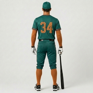 Uniforme de baseball conçu avec un tissu en polyester respirant, construction légère, uniforme de baseball professionnel, vêtements personnalisés - Product Image 2