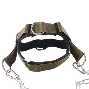 Adjustable Unisex Neck Harness with Non-Slip 100% Wool Chin Strap Chain for Weight Lifting <b>Strength</b> <b>Training</b> & Home Gym Workouts - Product Image 3