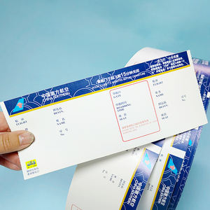 Carta per biglietti personalizzati per biglietti stampati per il cinema della lotteria biglietti per il cinema carta d'imbarco bianca per il casinò - Product Image 3