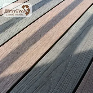 Timber Decking Wpc Deck Outside Teak And IPE Dark Grey Wpc Decking Composite