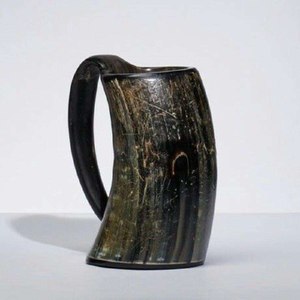 Mug à boire en corne de buffle, artisanal, rustique, pour la cuisine, la salle à manger, les fêtes, décoration et idées cadeaux uniques - Product Image 6