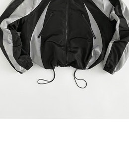 Wholesale Waterproof Windbreaker <b>Jacket</b> <b>Men's</b> Lightweight Zip Up Hooded <b>Jacket</b> Supplier - Product Image 4