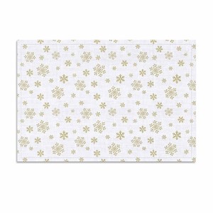 Nuevo diseño floral, mantel individual navideño de algodón de la mejor calidad con logotipo y diseño personalizados, mantel individual blanco para uso navideño. - Product Image 2