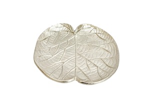 Modern Gold Leaf Aluminium <b>Decorative</b> Tray Irregular Shape Serving Plate Handcrafted for Home Hotel Kitchen Wedding <b>Retirement</b> - Product Image 1
