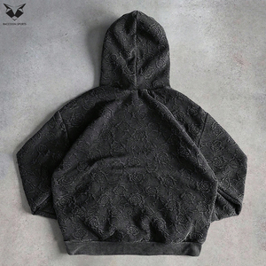 Wholesale Men'<b>s</b> Hoodies, Oversized Streetwear Hooded <b>Jackets</b> Trendy Product Adjustable Size Custom Design Sweatshirts - Product Image 2