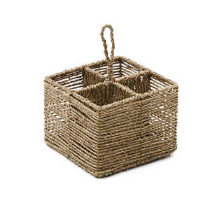 Best Selling Natural Seagrass Caddy, Rustic Seagrass <b>Storage</b> <b>Basket</b> Paper Towel Holder Wholesale Kitchenware From Vietnam - Product Image 1