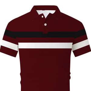 Fabricación OEM logotipo personalizado poliéster Polo camisas de trabajo Hombres estilo casual Golf Polos diseño sólido cuello redondo 200 gramos Jersey tela - Product Image 1