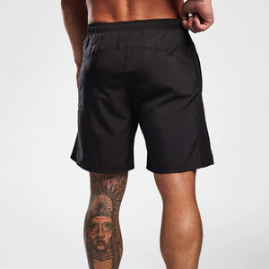 Proveedor Mayorista de Ropa Deportiva, Pantalones Cortos de Entrenamiento de Secado Rápido con Paneles de Malla de Longitud Media, Pantalones Cortos Deportivos con Estampado Personalizado - Product Image 4