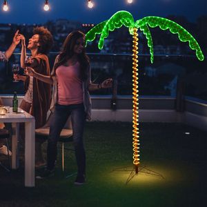 7 Feet LED Pre-Lit Palm <b>Tree</b> Decor with <b>Light</b> Rope for Party Lighting - Product Image 3