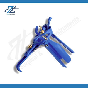 Spéculum gynécologique à quatre lames de taille moyenne avec tube d'extraction de fumée chirurgical – Instrument réutilisable de qualité supérieure pour les procédures cervicales - Product Image 6