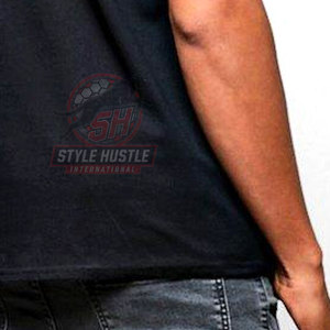 T-shirts brodés de couleur unie de haute qualité, coupe ajustée, avec logo personnalisé - Product Image 5