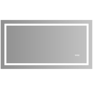 Specchio da bagno a LED 60x32 pollici con luci Anti-appannamento e oscuramento - Product Image 4