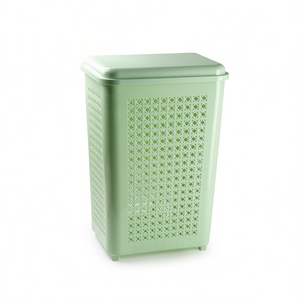 Cesto per biancheria Green Square da 50 litri con coperchio e fori di ventilazione per riporre i vestiti - Product Image 2