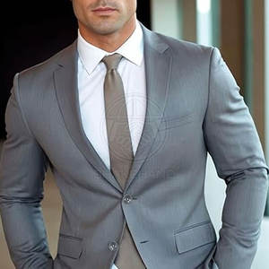 Traje elegante para hombre de negocios, tela de alta calidad, chaqueta y pantalones de corte ajustado para un look profesional. - Product Image 6